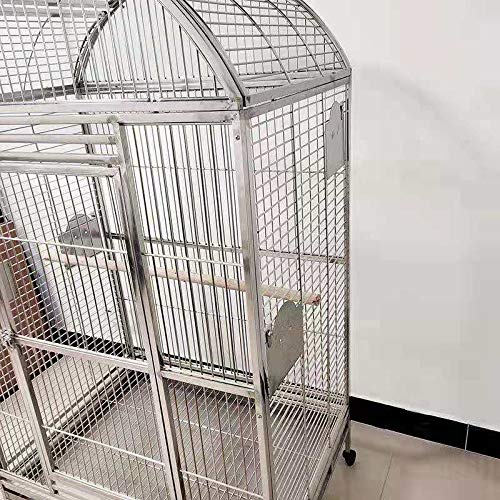 SUS201 Stainless Steel DOMETOP Style Bird CAGE Parrot CAGE 36"X26"X65"