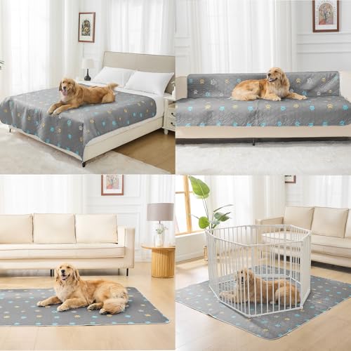 Washable Pee Pads for Dogs (Gray / 36*41''-2pcs)