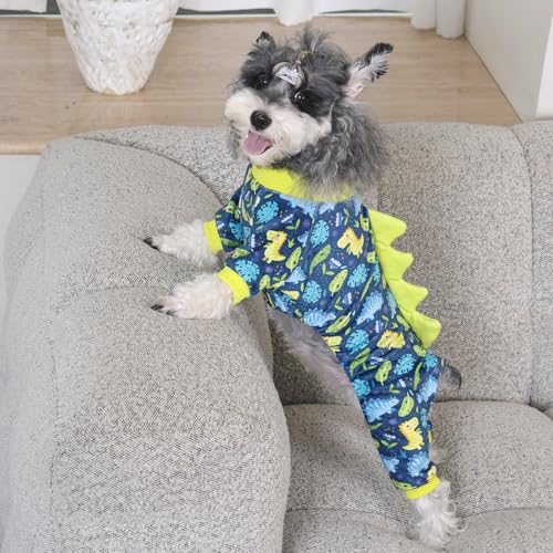 Dinosaur Costume Dog Pajamas (X-Small / Dinos#6)
