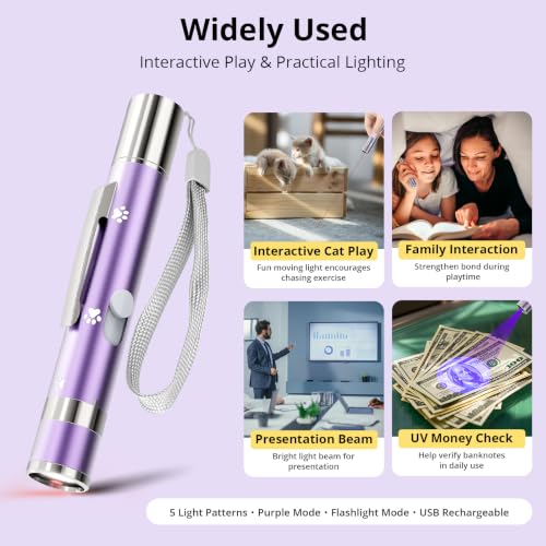 Cat Toys Rechargeable (Purple 1pcs)