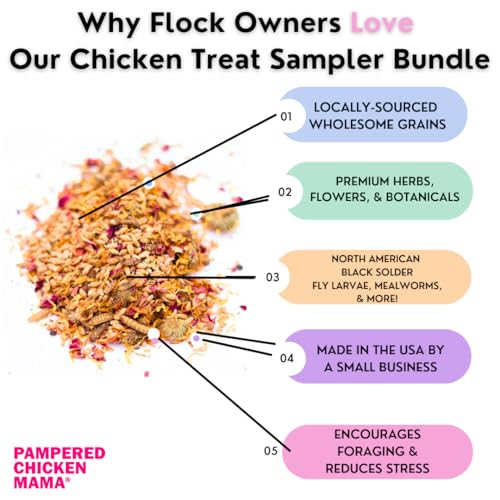Chicken Treat for Hens 8 Pounds Sampler Bundle