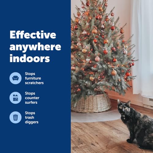 ScatMat Indoor Training Mat for Cats & Dogs (Curved (50 in X 12 in))