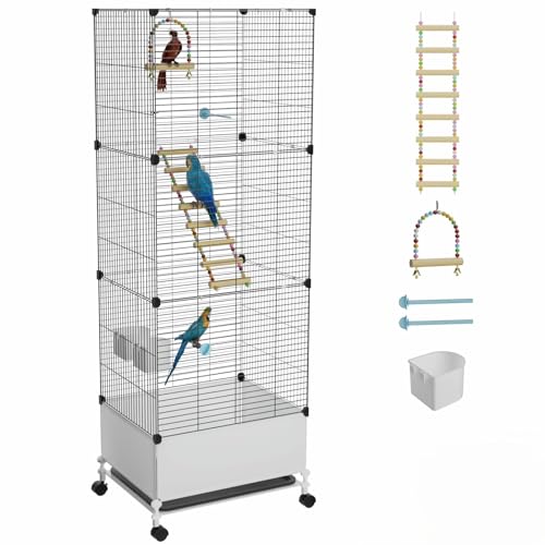 X Large Flight Bird Cage (14.2"L x 18.5"W x 53.2"H)