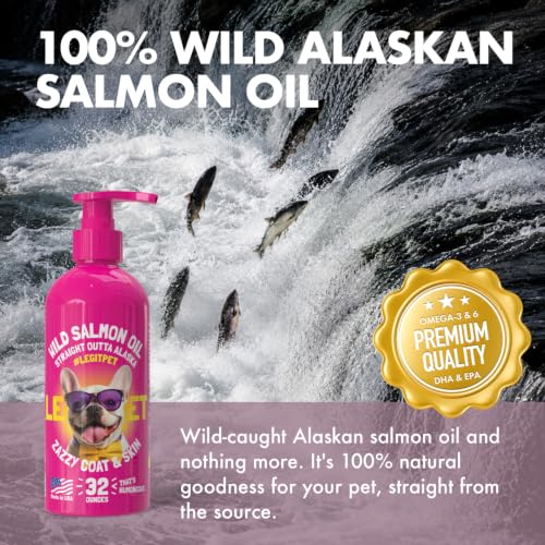 Wild Alaskan Salmon Oil for Dogs & Cats (32oz)