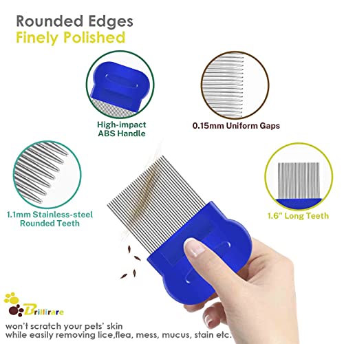 4 Pack Flea Lice Comb (Large)
