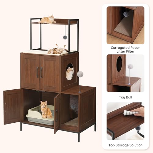 Litter Box Enclosure (Walnut)