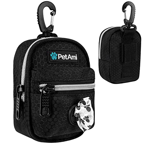 Dog Poop Bag Holder for Leash (Black / 1 Count (Pack of 1))