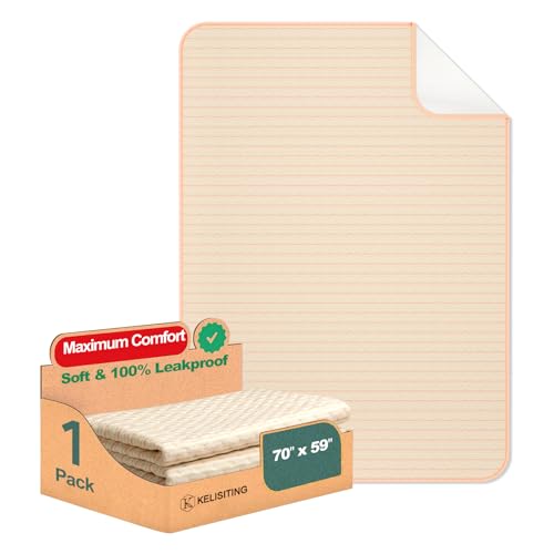King Size Bed Pads for Incontinence Washable Waterproof (1 Pack - 71x59)