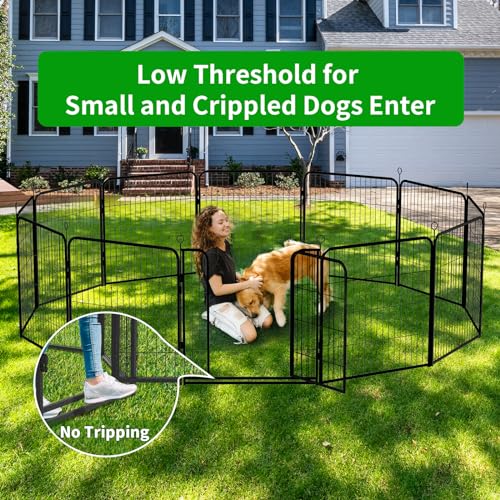 Dog Playpen Outdoor Extra Wide 32 Panels Heavy Duty Dog Fence 47" (32"W x 47"H)