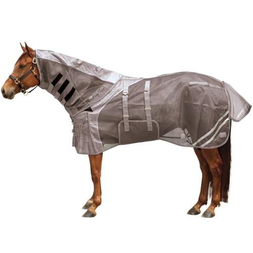 Mosquito Mesh II Adjusta (Horse Size 76 / Attached Neck V-Free Bellyband / Gray)