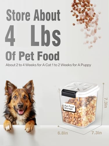 Pet Food Storage Container (2KG-White)