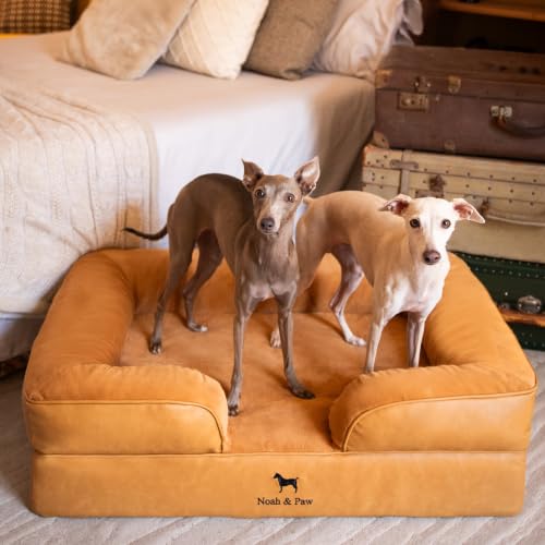 Dog Bed Orthopedic Memory Cooling Foam (Camel - LE / Large)