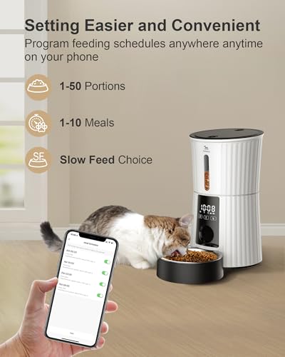 WiFi Automatic Cat Feeder (White)
