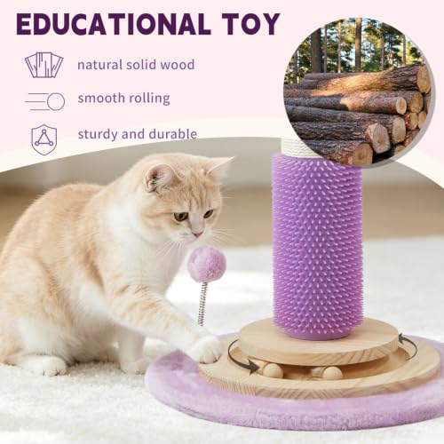 45" Tall Cat Scratching Post for Large (pruple-45inch)