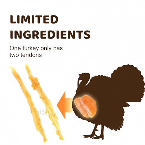3 Packs Value Combo Turkey Tendons for Dogs