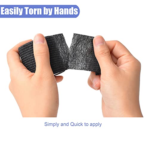 2 Inches Self Adhesive Bandage Wrap Cohesive Wrap (2 Inch / Black)