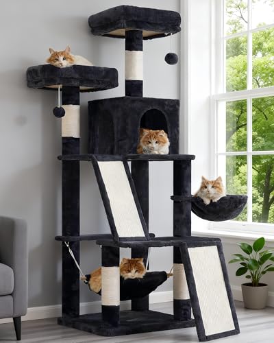 Cat Tree Tower Multi (56 inches / Smoky gray)