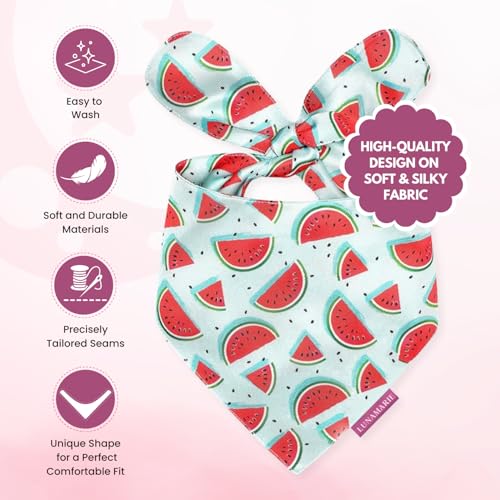 Luxury Pet Birthday Bandanas (Watermelon / X-Small)