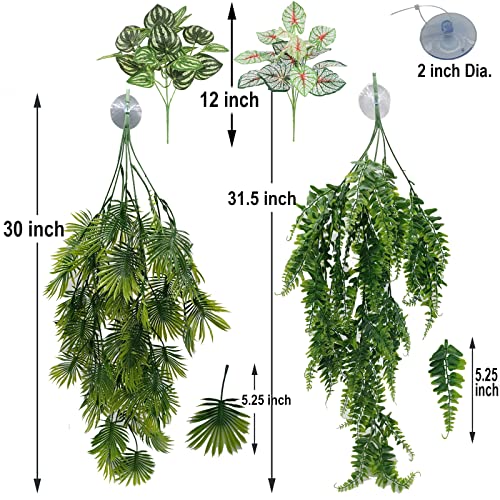 Reptile Plant for Bearded Dragon Tank Accessories (Group E)
