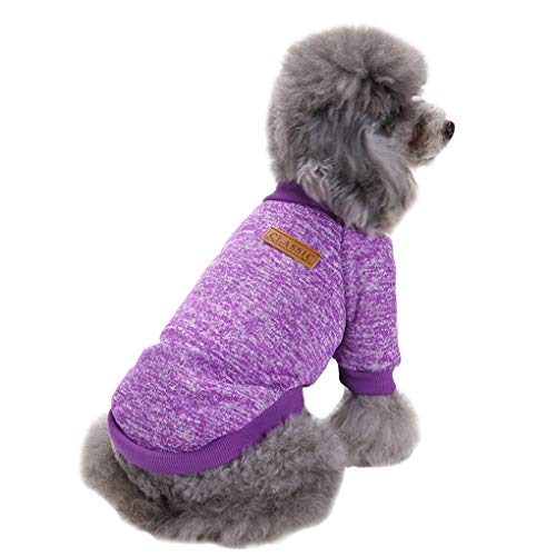 Dog Sweaters for Small Dogs (Purple / X-Small)