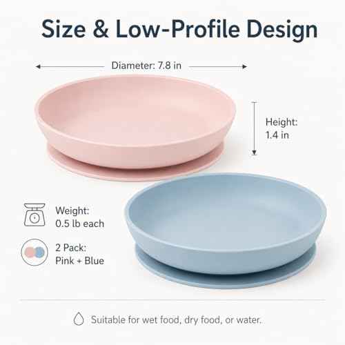 2 Pack Silicone Cat Bowls (SiliconeBowl-PinkBlueset)