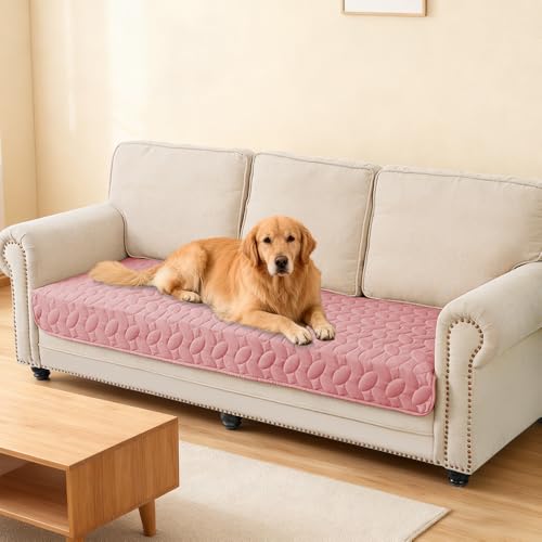Pet Bed Cover Dog Bed Blanket for Sofa and Furniture Waterproof New Pattern Design (30x70 Inch (Pack of 1) / Pink)