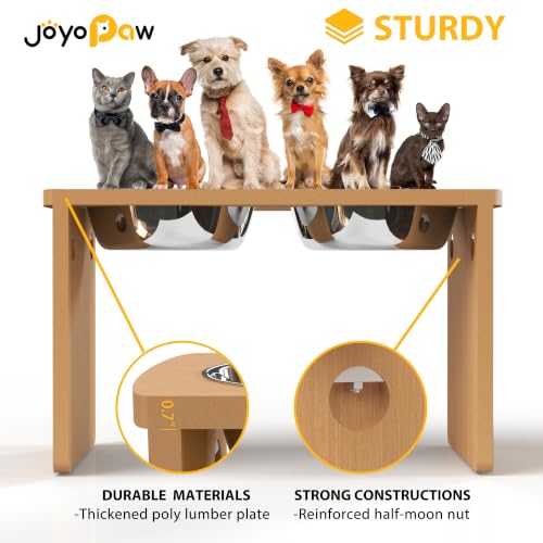 Elevated Dog Bowls (Natural / X Large: 13'' Tall-68 oz Bowl)
