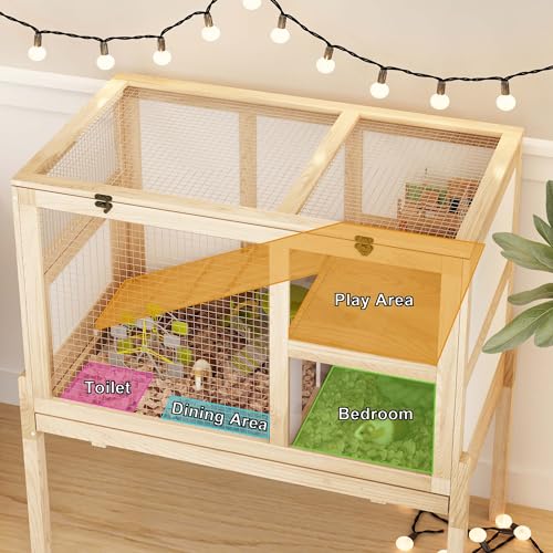 Guinea Pig House for 2 with Stand