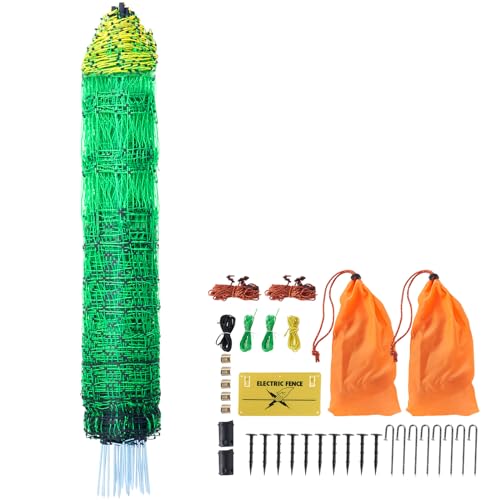 Electric Fence Netting 42" H X 164' L PE Net Fencing (42"H x 164'L / Livestock)