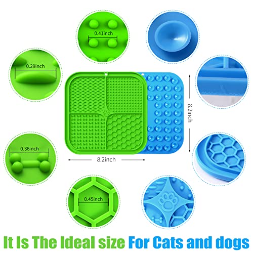 Lick Mat for Dogs (2pack / Blue, Green)
