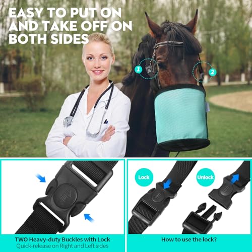 Horse Feed Bag 2 Pcs (2 Pcs Mint)