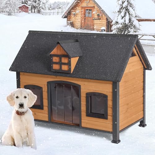 Large Dog House Outdoor & Indoor Dog Cage with All