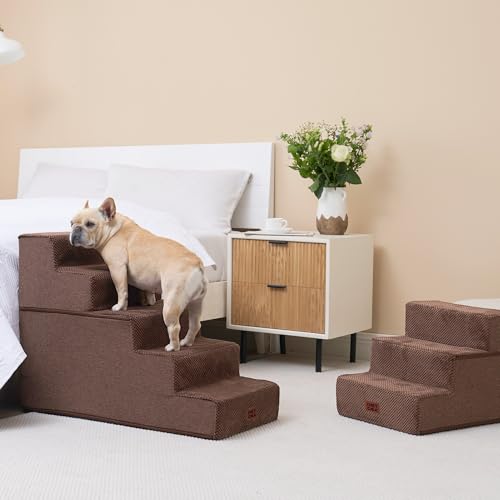 Dog Stairs for High Bed 22.5" H (Brown / Standard 15.7" x 30" x 22.5")