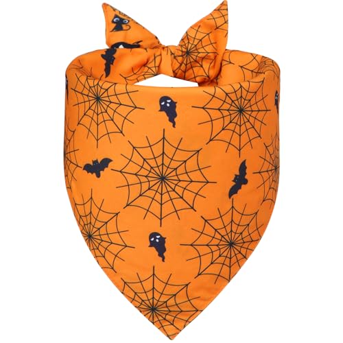 Halloween Dog Bandana for Small Dogs (Halloween - Orange / Small)