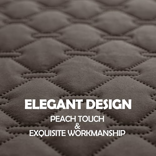 100% Double Sided Waterproof Dog Blanket Soft Pet Bed Cover Reversible Protect Furniture Couch Sofa Car for Puppy Cat Kids (30x30 Inch (Pack of 1) / Dark Walnut/Light Walnut)