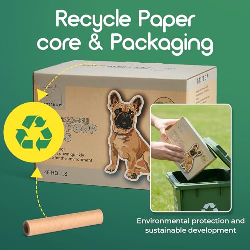 Biodegradable Dog Poop Bags 720 Count (720 Count (Pack of 1) / Natural Unscented)