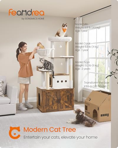 Cat Tree 66.9 (Rustic Brown)