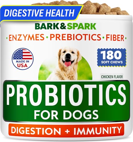 Dog Probiotics for Digestive Health w (Probiotic Chews / Best Value 180Ct (Chicken))
