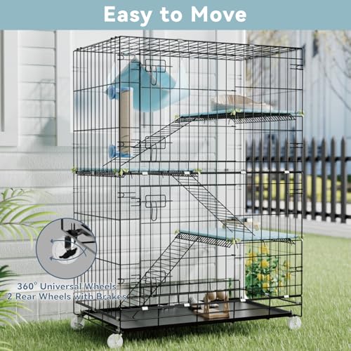 4 Tier Cat Cage Indoor (30.1"L x 18.7"W x 42.5"H)