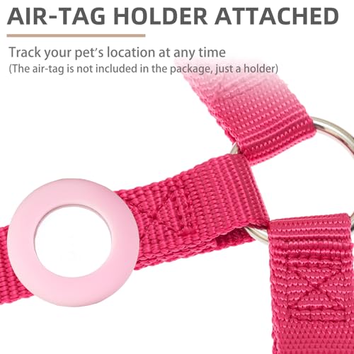 No Pull Dog Harness Large Sized Step (DeepPink / Large)