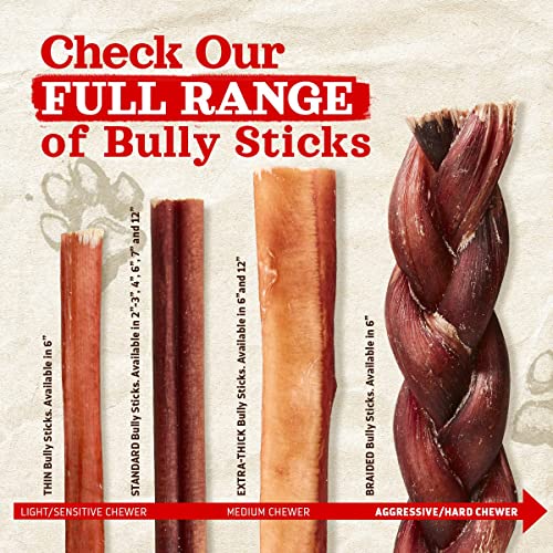 Odor Free Select Bully Sticks (12" Select - 1 Pound)