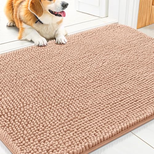 Dog Door Mat for Muddy Paws 30x20 (Peach / 30"X20")