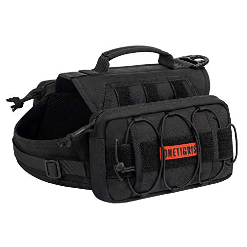 Dog Backpack for Medium & Large Dogs (Black / Medium)
