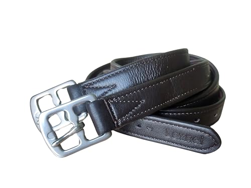 Non Stretch Soft Stirrup Leather with Stainless Steel Hardware 1 Pair Pack of 2 (60 Inch / Brown)