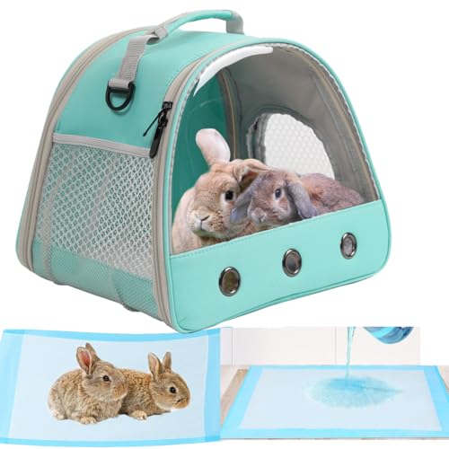 Reptile Travel Carrier Bag with Absorbent Pad Set (Green)