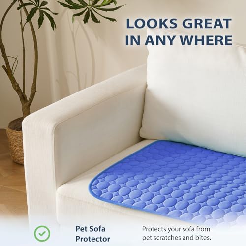Summer Cooling Mat & Sleeping Pad (59" x 40" / Navy Blue)