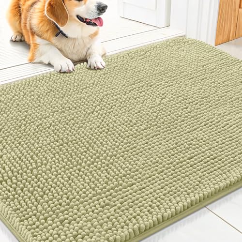 Dog Door Mat for Muddy Paws 30x20 (Vanilla / 30"X20")