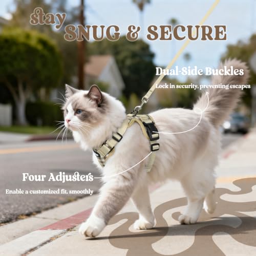 Cat Harness and Leash Set (Xs / Foamy Coffee)