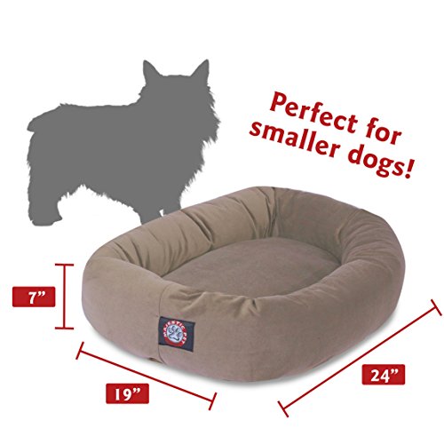 Suede Calming Dog Bed (Stone)