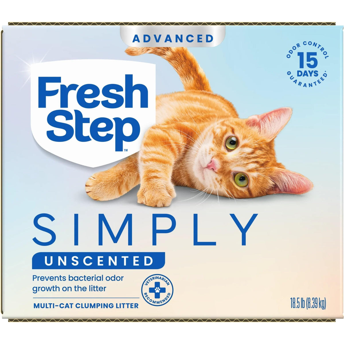 Advanced Simply Unscented Multi Cat Clumping Litter (New! Advanced Unscented / 18.5 lb (Pack of 2))